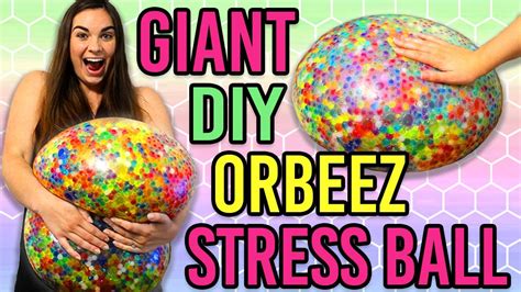 DIY GIANT ORBEEZ STRESS BALL TESTED!! | Doovi