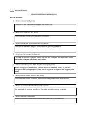 Understanding Cohesion and Adhesion in Lab Assignments: A | Course Hero