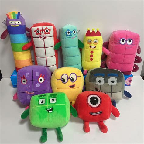 Numberblocks Plush Toys, 6-10 Numberblocks Plush,Preschool Plush Toy, Digital Addition and ...