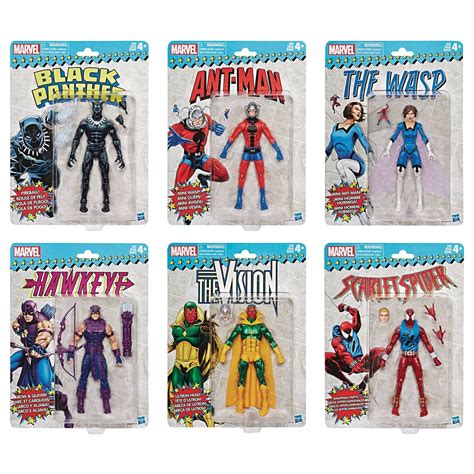 Marvel Legends Marvel Super Heroes Vintage Card Wave 2 Lot of 6 Figures