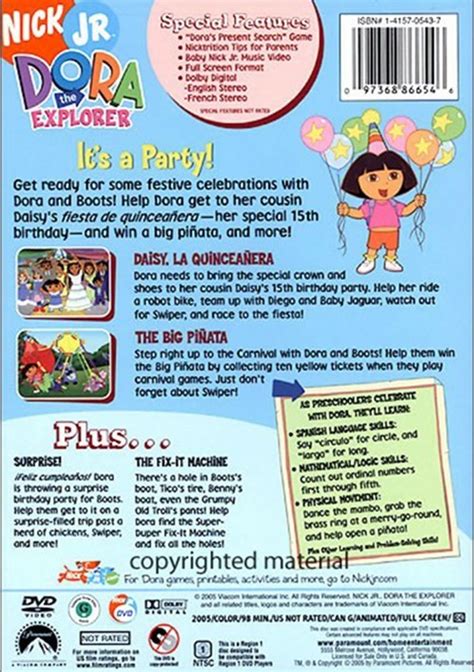 Dora The Explorer Party Vhs