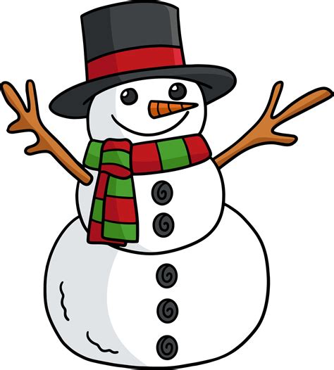 Christmas Snowman Cartoon Colored Clipart 11415728 Vector Art at Vecteezy