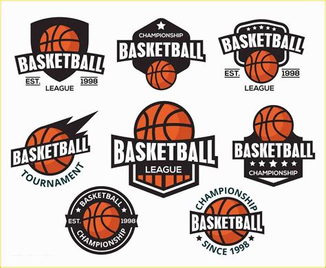 Basketball Logo Template Free Of Free Basketball Logos Vector American Style Vector Art ...