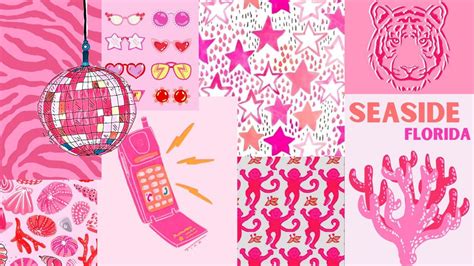 super fun preppy wallpaper!! #preppy #pink #wallpaper Pink Wallpaper Laptop, Cute Wallpapers For ...