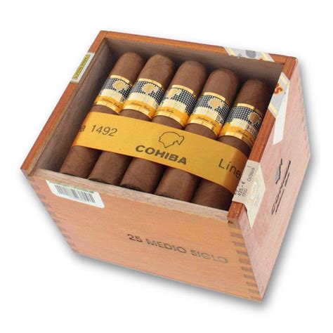 COHIBA MEDIO SIGLO n-25 ⋆ Buy authentic Cuban Cigars & New World Cigars online from Switzerland ...