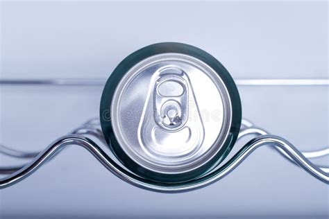 Cans of Soft Drink in a Refrigerator Stock Photo - Image of refreshment ...