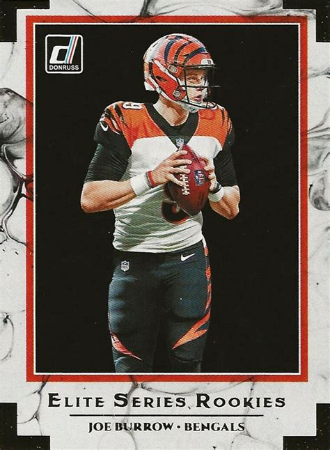 Joe Burrow Rookie Cards Checklist NFL Football