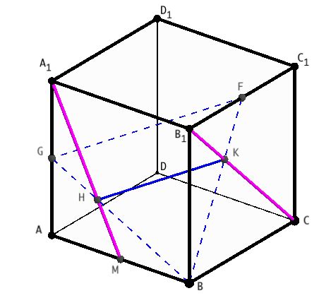 vector analysis - A geometry problem with a cube (solid geometry) - Mathematics Stack Exchange