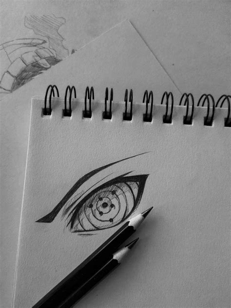 Sasuke Uchiha rinnegan eye sketch : r/Naruto