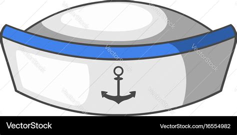 Sailor hat icon cartoon style Royalty Free Vector Image