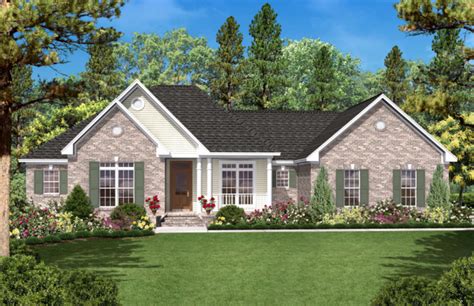 Country Plan: 1,600 Square Feet, 3 Bedrooms, 2 Bathrooms - 041-00013