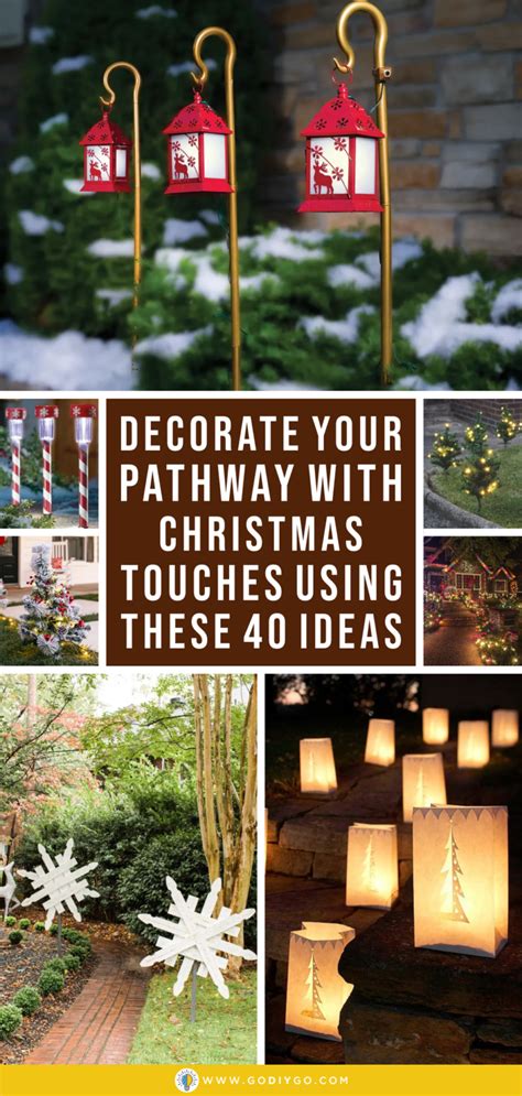 Decorate Your Pathway with Christmas Touches Using these 40 Ideas ...