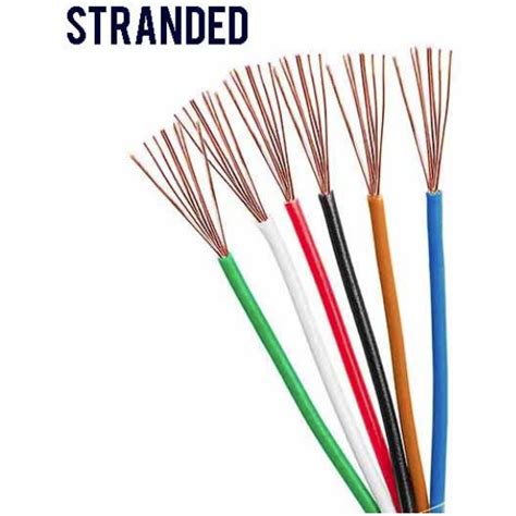 Stranded Wire 22 AWG 1 Meter Electrical Copper Cable LED Audio DIY Electronics Projects | Shopee ...