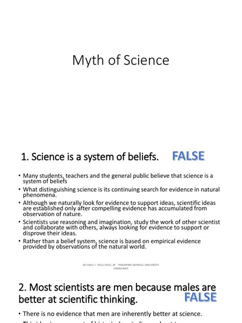 2 - Myth of Science | PDF | Theory | Science