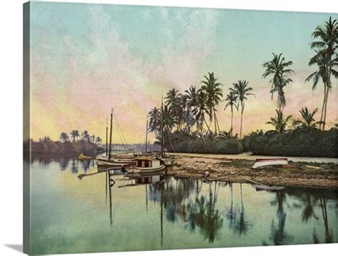 Vintage photograph of Miami River, Florida Wall Art, Canvas Prints ...