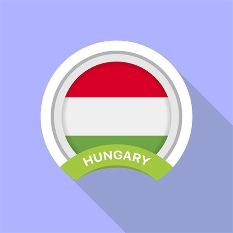 Premium Vector | Round hungarian flag vector icon isolated on white background The flag of ...