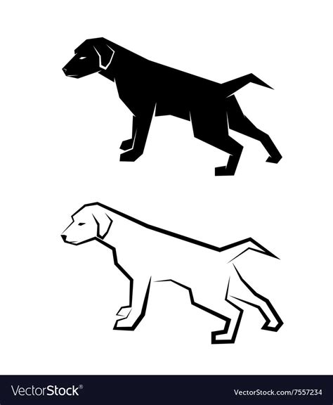 Dog labrador Royalty Free Vector Image - VectorStock