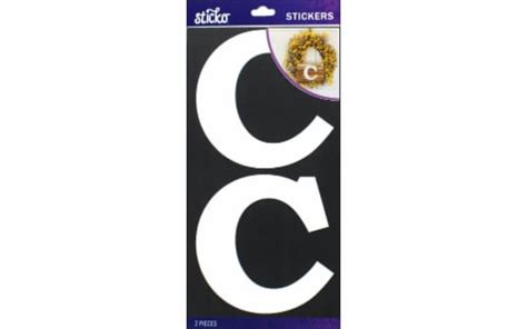 EK Sticko Sticker Basic White Monogram C, 1 - King Soopers