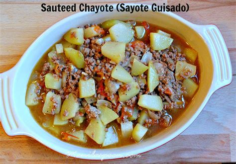 Sauteed Chayote (Sayote Guisado) - Manila Spoon