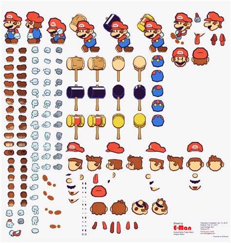 Nk8mkta ] - Super Mario Animation Sprite Sheet Original Transparent PNG - 2146x2146 - Free ...