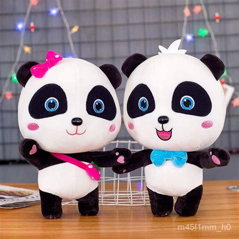 BabyBus Panda Plush Baby Bus Toys Kiki Miu Miu Panda Plushie Cartoon Animal Stuffed Dolls Toy ...