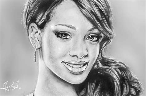 Rihanna Portrait by MoterPants on DeviantArt