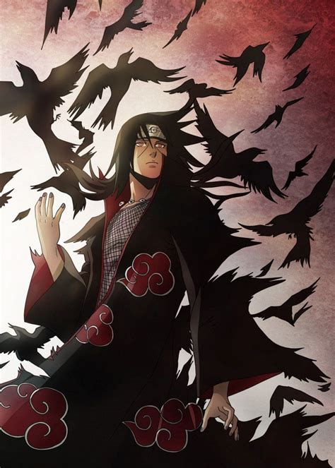 'Raven Dark Ninja' Poster by MCAshe Art | Displate | Itachi akatsuki, Uchiha, Itachi uchiha art