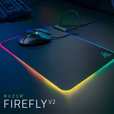 Razer Firefly V2 Hard Surface Chroma RGB Gaming Mouse Mat