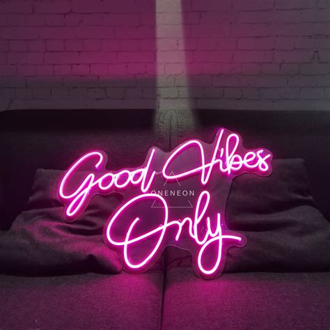 Good Vibes Only Neon Sign/Custom Neon Sign/Neon Sign/Handmade | Etsy