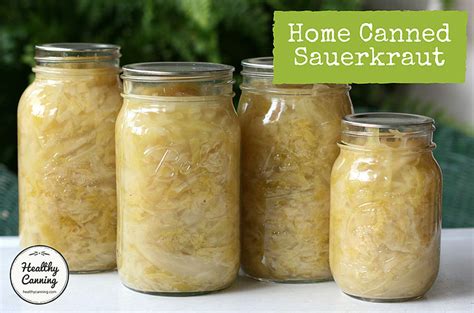 Home canned sauerkraut - Healthy Canning