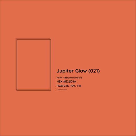 Benjamin Moore Jupiter Glow (021) Paint color codes, similar paints and colors - colorxs.com