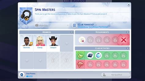 Sims 4 Clubs Ideas