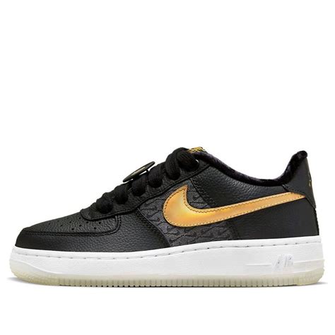 (GS) Nike Air Force 1 Low LV8 'Black Metallic Gold' FN6977-010-KICKS CREW