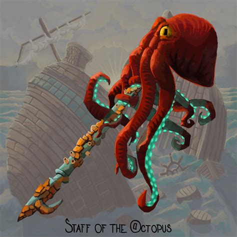 [OC][Art] Staff of the Octopus : r/DnD