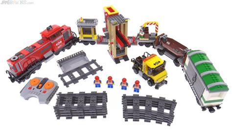 LEGO City Red Cargo Train 3677 reviewed! - YouTube