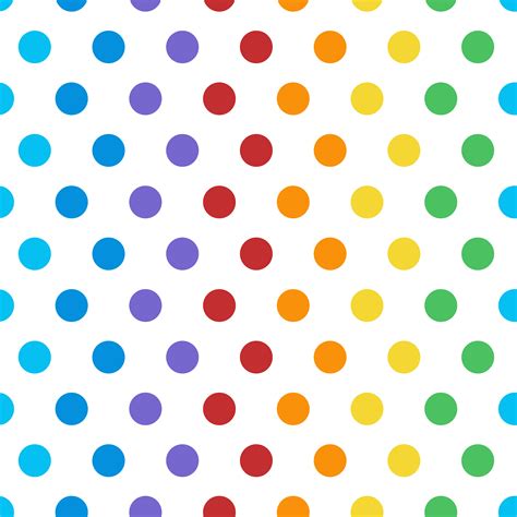 Seamless colorful polka dot pattern vector - Download Free Vectors, Clipart Graphics & Vector Art