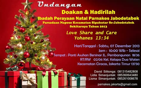 Contoh Undangan Natal Keluarga Contoh Undangan Natal Wood Scribd - Riset