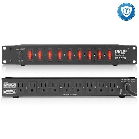 New PylePro PDBC70 1U Rack Mount AC Power Supply Strip 15A 1800VA Cords And Wire – Vocabulary Today