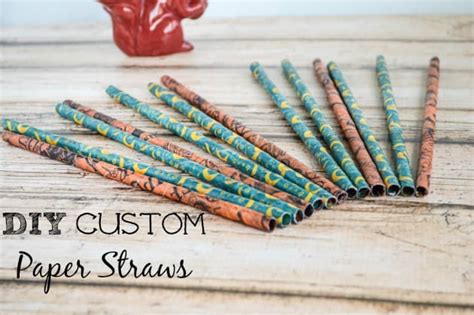 How to Make your Own Custom Paper Straws - DIY Paper Straws - The Artisan Life