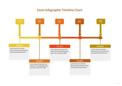 Timeline Infographic Chart Template in Microsoft Word, Excel | Template.net