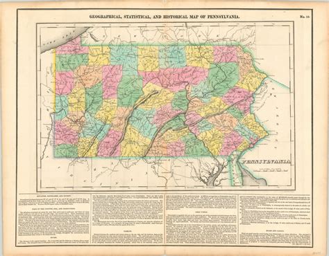 Geographical, Statistical, and Historical Map of Pennsylvania | Curtis ...