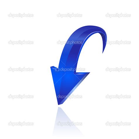 Blue arrow. Vector Stock Vector by ©pokomeda #27488447