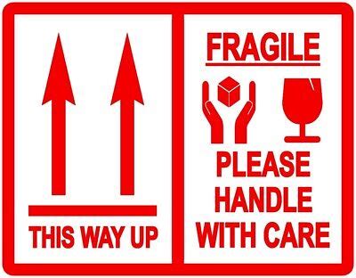 This Way Up / Fragile Please Handle With Care - Packing Stickers / Labels | eBay