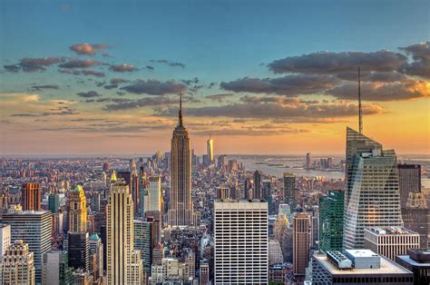 New York Skyline Sunset by Basic Elements Photography