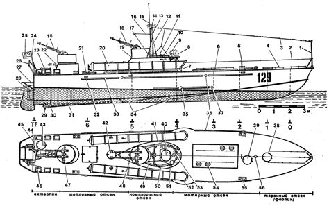 Motor torpedo boat Komsomolec Blueprint - Download free blueprint for 3D modeling