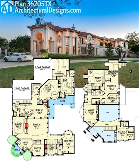 Two-Story Master Retreat | House plans mansion, Luxury house plans, Luxury house designs