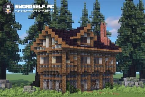 I built a diagonal medieval house :) : Minecraftbuilds | Minecraft ...