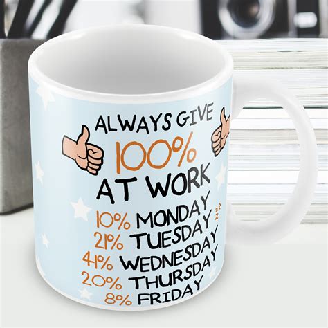 Funny Colleague Gift Coffee Tea Mug Funny Office Work Gift