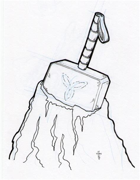 thor's hammer drawing - Google Search | Loup