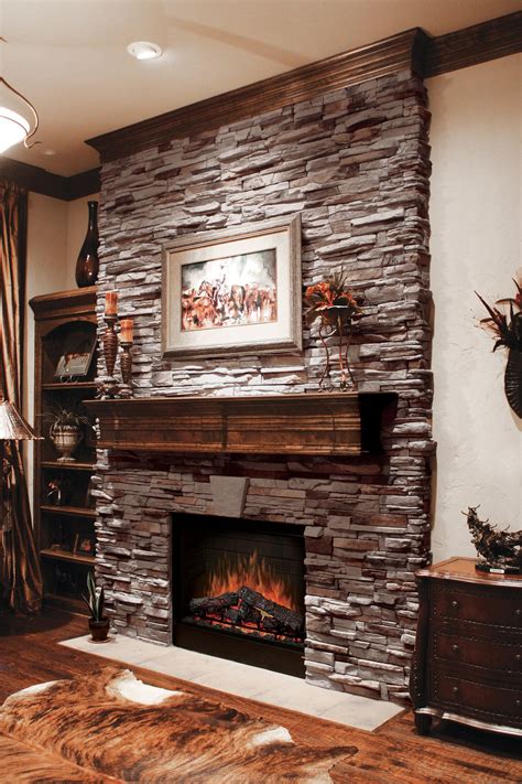 Indoor Stone Fireplace - Room Organizer Tool Online